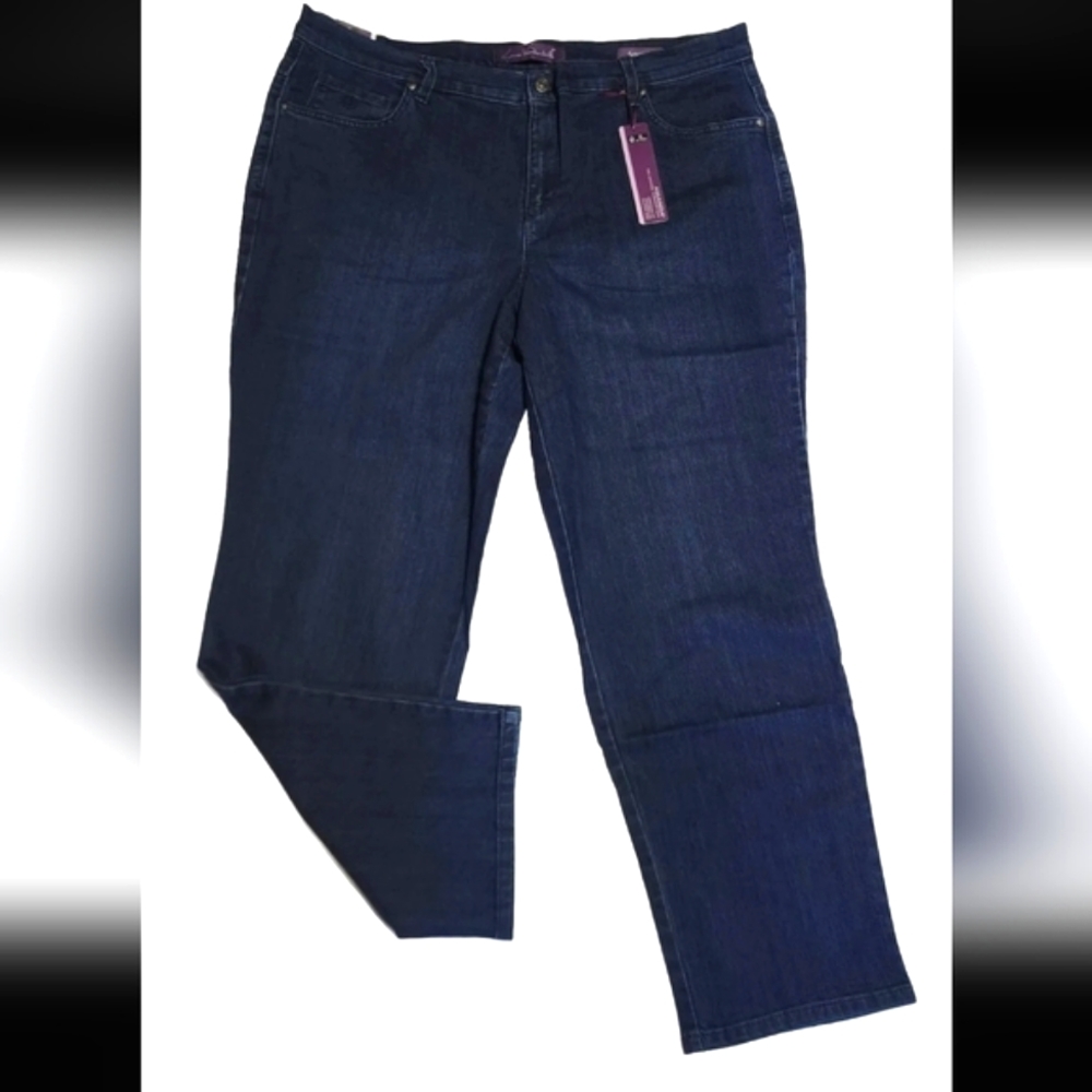 Gloria Vanderbilt 2018 Amanda Blue Jeans 16W Short Stretch Heritage Fit New